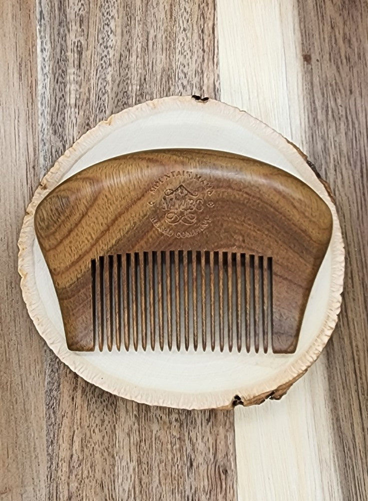 Mountain Mama Green Sandalwood Beard Comb